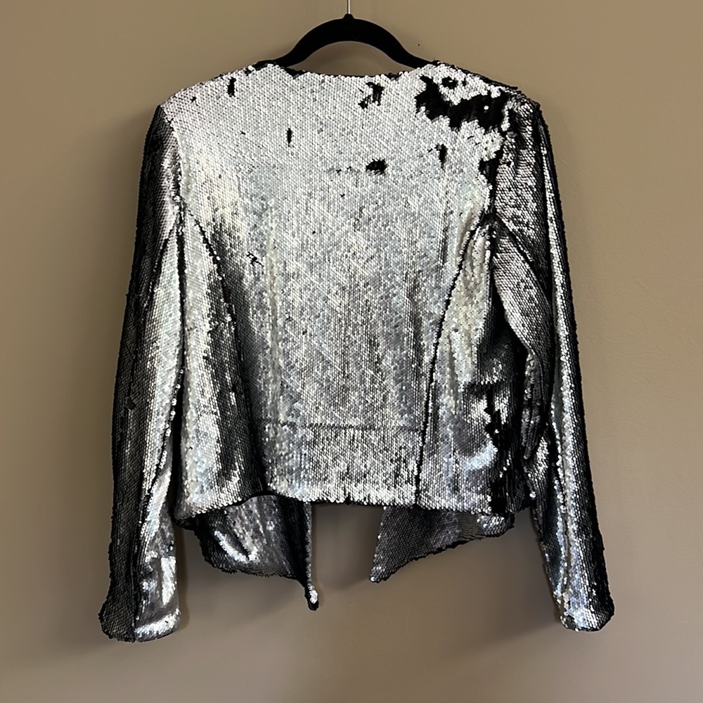 Chaser Lined With Reversible Sequins Open Front J… - image 7